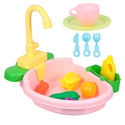 BESTonZON 1 Set Waschbecken Pool Pädagogisches Simulation Geschirr Rosa Kunststoff BESTonZON 1 Set Waschbecken Pool Pädagogisches Simulation Geschirr Rosa Kunststoff von BESTonZON