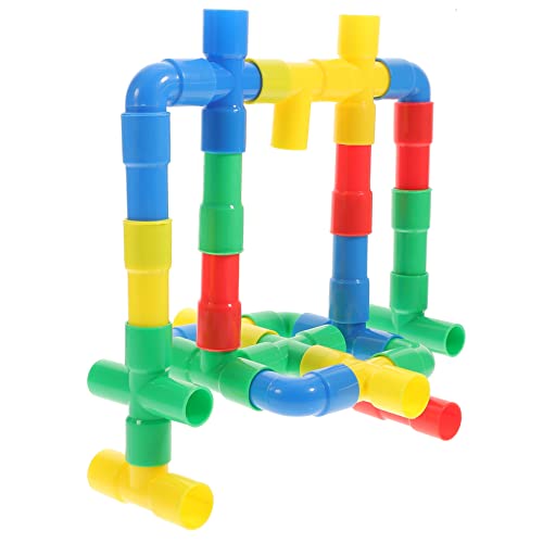 BESTonZON Bausteine-Set Für Kinder Mit Konstruktionsrohren Pädagogisches Set Mit Blöcken Frühes Lernspielzeug Spaß Für Kinder BESTonZON Bausteine-Set Für Kinder Mit Konstruktionsrohren Pädagogisches Set Mit Blöcken Frühes Lernspielzeug Spaß Für Kinder von BESTonZON
