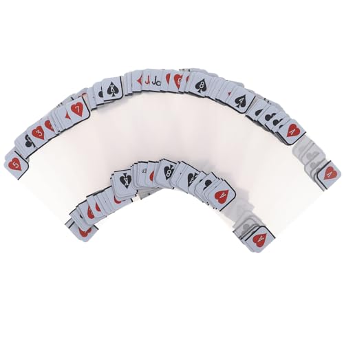 BESTonZON 1 Set durchsichtige Spielkarten: wasserdichte Pokerkarten aus Kunststoff – manipulationssicheres Poker für Partyspiele auf Reisen – originelles für Urlaubsreisen BESTonZON 1 Set durchsichtige Spielkarten: wasserdichte Pokerkarten aus Kunststoff – manipulationssicheres Poker für Partyspiele auf Reisen – originelles für Urlaubsreisen von BESTonZON