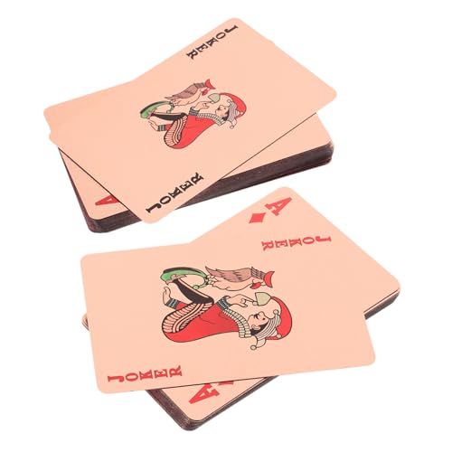 BESTonZON 1 Set wasserdichte Spielkarten Aus Goldfolie Spielkarten Goldkarten Brettspiel Pokertricks Pokerparty Benutzerdefinierte Spielkarten Kartengeber Kartenspiel Thematische von BESTonZON