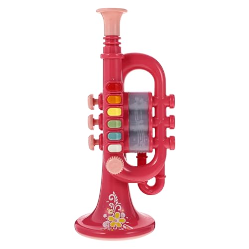 BESTonZON 1 Spiel Blasinstrumente für Kinder, Trompete, Lerninstrumente, Musikinstrumente, Kinder, Trompete, Lernspielzeug, Horn, Bauchmuskeln, Rot BESTonZON 1 Spiel Blasinstrumente für Kinder, Trompete, Lerninstrumente, Musikinstrumente, Kinder, Trompete, Lernspielzeug, Horn, Bauchmuskeln, Rot von BESTonZON