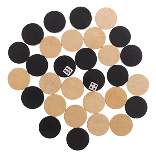 BESTonZON 1 Standardsituationen Schachfiguren Schachchips Tisch Brettspiel Schachbrettspiel Backgammon Puzzlespiele Checker Brettspiel Spieltabelle Hinweis Würfeltisch Prüfer Planke Holz von BESTonZON