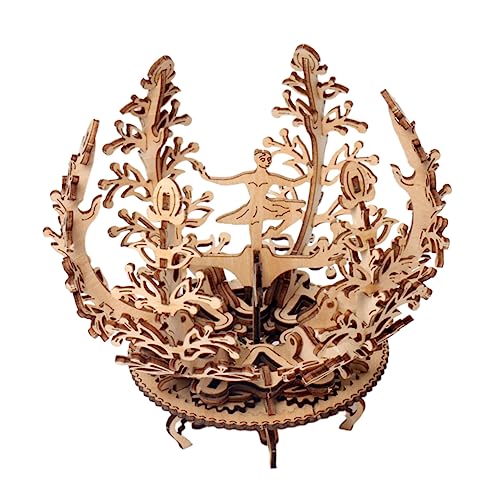 BESTonZON 1 Stück DIY Blumen Puzzle Holzspielzeug Kreatives Bausatz für Erwachsene Dekoration für Tisch Zimmer Ansprechendes Design für Spaß und Freizeit von BESTonZON