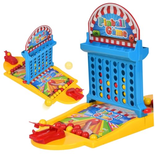 BESTonZON Launcher-Spiel – 1-teiliger Desktop-Basketball – 4-gewinnt-Spiel Mit Indoor-Basketball – Spaß Für Kinder Und Erwachsene von BESTonZON