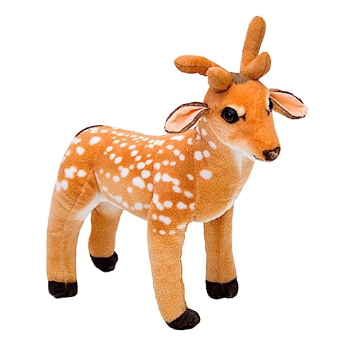 BESTonZON 1 Stück Elchpuppe Gefüllte Puppe Orange Plüsch von BESTonZON