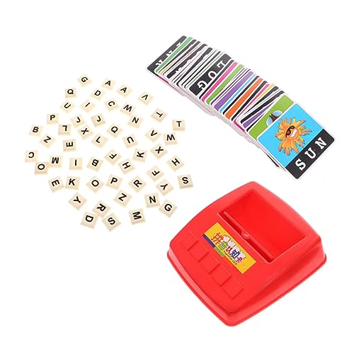 BESTonZON 1 Stück Für Kinderspielzeug Alphabetisierungsspaß Spiel Pädagogisches Kleinkinder Alphabetisierungsspiel Wortschatz Rechtschreibung Spiel Holz BESTonZON 1 Stück Für Kinderspielzeug Alphabetisierungsspaß Spiel Pädagogisches Kleinkinder Alphabetisierungsspiel Wortschatz Rechtschreibung Spiel Holz von BESTonZON