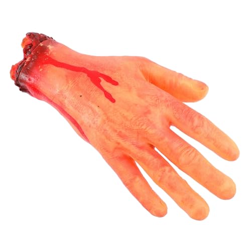 BESTonZON 1 Stück Gruselige Gefälschte Hand Halloween Streichrequisiten Kreative Scherzartikel für Partys und Horrordekorationen für Halloween Feiern und Schaurige Anlässe von BESTonZON