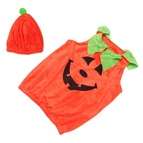 BESTonZON 1 Stück Halloweenkostüm kinderkostüme Halloween kinderkostum Halloween Kinderkleidung Kürbis-Bodysuit Requisiten für Kostümpartys Modellieren von Kinderkostümen Orange von BESTonZON