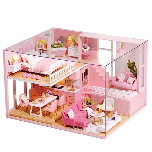 BESTonZON 1 Stück Kabinenmodell Wohnung Selber Bauen Mini-Wohnung Miniatur DIY Wohnung Miniatur DIY Mini- Zum Selbermachen von BESTonZON