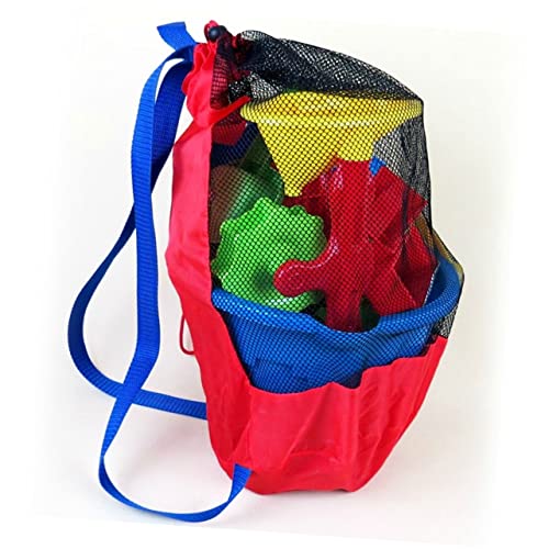 BESTonZON 1 Stück Kinderspielzeugtasche Einkaufstasche Für Strandspielzeug Für Mesh-strandtaschen Netztasche Für Strandspielzeug Für Den Strand Rot BESTonZON 1 Stück Kinderspielzeugtasche Einkaufstasche Für Strandspielzeug Für Mesh-strandtaschen Netztasche Für Strandspielzeug Für Den Strand Rot von BESTonZON