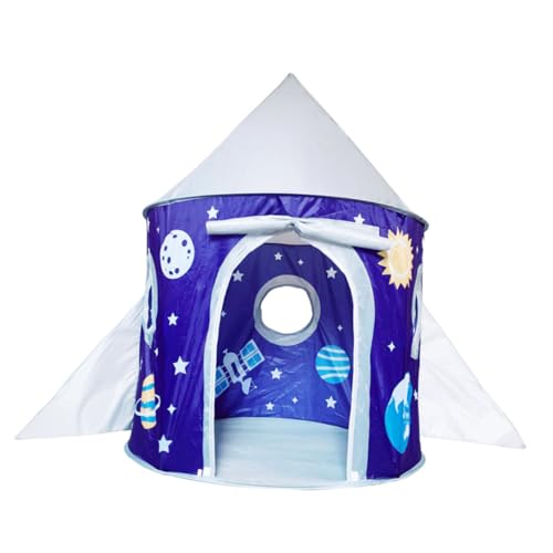 BESTonZON 1 Stück Kinderzelt Spielzeughaus Innenzelt Spielhauszelt Kinderspielhaus Weltraumthema Zelt Kinderspielzelt Blaues Polyestertuch BESTonZON 1 Stück Kinderzelt Spielzeughaus Innenzelt Spielhauszelt Kinderspielhaus Weltraumthema Zelt Kinderspielzelt Blaues Polyestertuch von BESTonZON