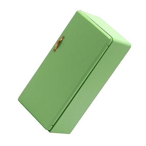BESTonZON 1 Stück Kühlschrankmodell Puppen Minikühlschrank Mit Gefrierfach Kühlschrankmagnete Lustiges Süßer Minikühlschrank Kühlschränke Ornamente Für Retro Kühlschrank Grünes von BESTonZON