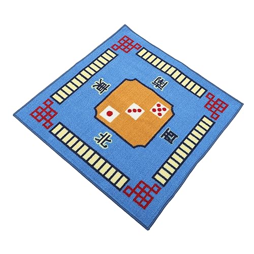 BESTonZON 1 Stück Mahjong-tischdecke Schreibtischunterlage Für Schreibtisch Tisch Mahjong-matten Mahjong-tischdecke Spieltischmatte Pokertischmatte Abdeckung Für Tischspiele Spiel Gummi Blue von BESTonZON