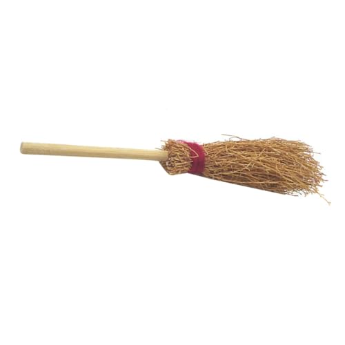 BESTonZON 1 Stück Mini Besen Puppenhausmöbel Spielzeughaus Taschenmöbel Mini Reinigungsbesen Mini Raumdekor Besenmodell Mini Möbel Für Den Hof Aus Holz von BESTonZON