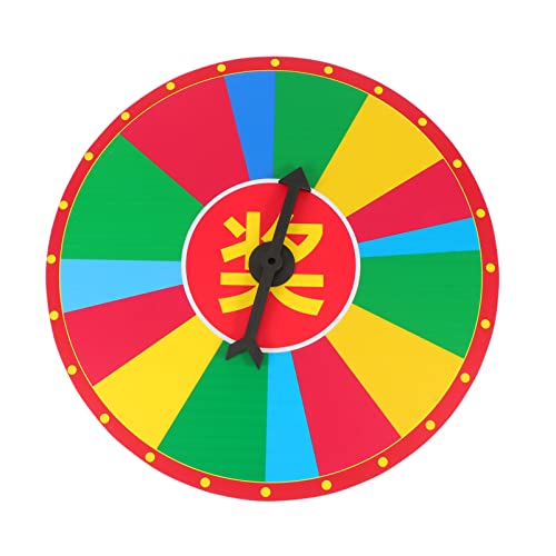 BESTonZON Preisrad 40cm für Erwachsene und Kinder Kleine Drehplatte für Partyspiele Ziehspiel Requisite für Hochzeiten und Geburtstagsfeiern Glattes Material Tragbar und Leicht zu Verstauen von BESTonZON