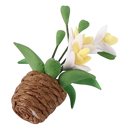 BESTonZON 1stück Mini Blume Dekoration Zubehör Handgefertigte Miniatur Gartenblume Katalanische Blume Für Spielzeug Und Deko von BESTonZON