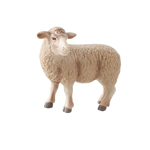 BESTonZON 1 Stück Schaf-Modell Bauernspielzeug Figur Kind Tierspielzeug Tiere Für Ziegen Babyspielzeug Ornament Lamm Bauernhof Beige BESTonZON 1 Stück Schaf-Modell Bauernspielzeug Figur Kind Tierspielzeug Tiere Für Ziegen Babyspielzeug Ornament Lamm Bauernhof Beige von BESTonZON