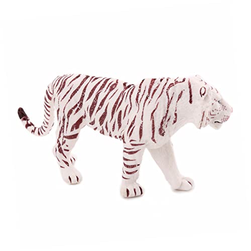 BESTonZON 1 Stück Tigerverzierung wohnungseinrichtung wohnungsdeko schöafzimmerdeko Wildtier-Design Zimmerdekoration Desktop-Ornament Tierwelt-Ornament Mini Tiger Handwerk Weiß von BESTonZON