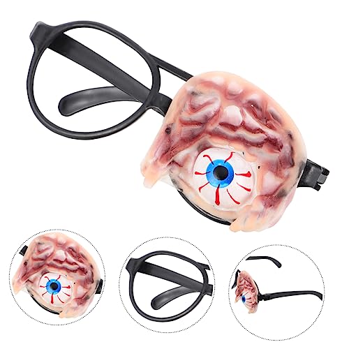 BESTonZON 1 Stück Tricky Brille Gefälschte Party-augapfelbrille Trickbrille Prop Kostümbrille Prop Brillenstütze Gruselige Brille Halloween-Brille Augapfelbrille Für Halloween Vinyl von BESTonZON