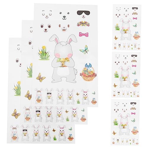 BESTonZON 10 Blätter Osteraufkleber Partyzubehör Kinderaufkleber Dekoration Nagelaufkleber Partygeschenke Zubehör Zarte DIY Aufkleber Dekorative Aufkleber Kunststoff BESTonZON 10 Blätter Osteraufkleber Partyzubehör Kinderaufkleber Dekoration Nagelaufkleber Partygeschenke Zubehör Zarte DIY Aufkleber Dekorative Aufkleber Kunststoff von BESTonZON