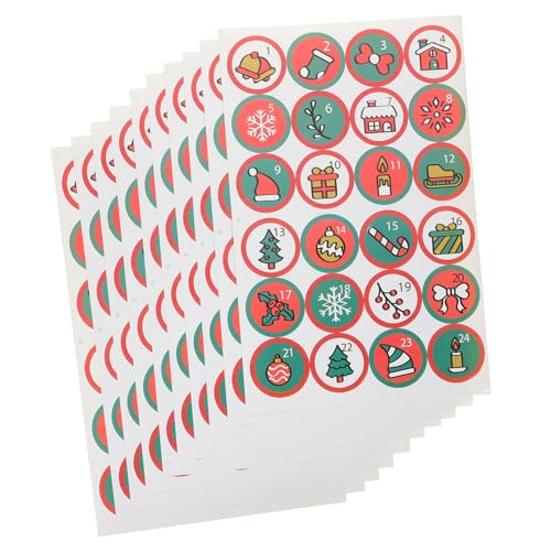 BESTonZON 10 Blätter Weihnachtsaufkleber Geschenkaufkleber Aufkleber Backsiegeletiketten Backsiegelaufkleber Countdown-Aufkleber Selbstklebende Aufkleber Siegel Aufkleber Papier BESTonZON 10 Blätter Weihnachtsaufkleber Geschenkaufkleber Aufkleber Backsiegeletiketten Backsiegelaufkleber Countdown-Aufkleber Selbstklebende Aufkleber Siegel Aufkleber Papier von BESTonZON