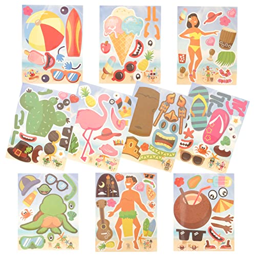 BESTonZON 10 Blatt Hawaii-Aufkleber Strandabziehbilder Sommer-Aufkleber Sommeraufkleber Aufkleber Für Flaschen Kühlschrank Aufkleber Laptop-Aufkleber Gitarren-Aufkleber Kupferplatte BESTonZON 10 Blatt Hawaii-Aufkleber Strandabziehbilder Sommer-Aufkleber Sommeraufkleber Aufkleber Für Flaschen Kühlschrank Aufkleber Laptop-Aufkleber Gitarren-Aufkleber Kupferplatte von BESTonZON