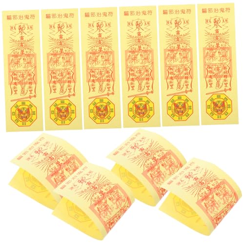 BESTonZON Elegantes Taoistisches Priesterkostüm-zubehör 10 Blatt Chinesisches Papier Für Partytrick-Spielzeug BESTonZON Elegantes Taoistisches Priesterkostüm-zubehör 10 Blatt Chinesisches Papier Für Partytrick-Spielzeug von BESTonZON