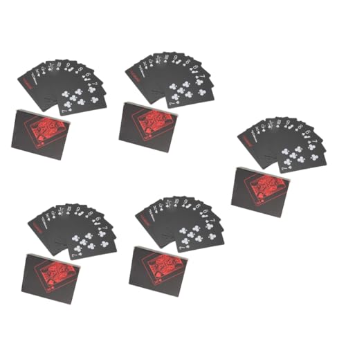 BESTonZON 10 Kisten lustiges Spiel Spiele Plastikkarten für den Tisch Popular tatsächl Campingzubehör Geschenke tragbare Karten Pokerspiel für Party Verblasst Nicht Schachbrett Kartenhalter von BESTonZON
