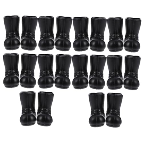 BESTonZON Mini-weihnachtsmann-Stiefel-Set Weihnachtsschuhe Statuen Lebensechte Miniatur-schuhmodelle Für Jungen Und Mädchen Spielzeug Puppenhaus- von BESTonZON