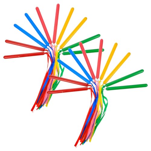 BESTonZON 10 Paare Bunte Rhythmusstäbe für Teiliges aus Strapazierfähigen Geschliffenen Materialien für Musikalische Früherziehung und Rhythmusspiel Fördert Kreativität und Motorische von BESTonZON