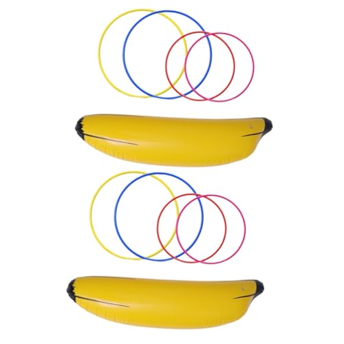 BESTonZON 10 STK Aufblasbares Obstspielzeug Spielzeug für Kinder kinderspielzeug Bananen-Ringwurfspiel Ringwurf sprengen Spielzeuge aufblasbares Bananenspielzeug Ringwurfspielzeug einseitig von BESTonZON