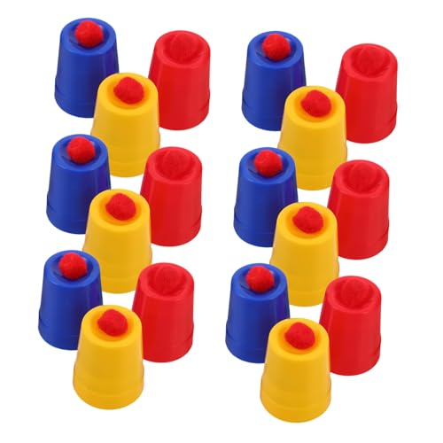 BESTonZON 10 Sätze Magische Trickbecher und Bälle Set Zauberrequisiten für Jugendliche Leichtes Zauberkit für Geburtstagsfeiern und Familienveranstaltungen BESTonZON 10 Sätze Magische Trickbecher und Bälle Set Zauberrequisiten für Jugendliche Leichtes Zauberkit für Geburtstagsfeiern und Familienveranstaltungen von BESTonZON