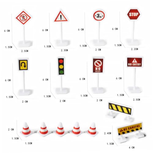 BESTonZON 10 Sätze Teiliges Spielset aus Sicherem Material Langlebig und Farbbeständig Pädagogisches Straßensicherheits zur Frühen Verkehrserziehung und Kreativen Lernförderung BESTonZON 10 Sätze Teiliges Spielset aus Sicherem Material Langlebig und Farbbeständig Pädagogisches Straßensicherheits zur Frühen Verkehrserziehung und Kreativen Lernförderung von BESTonZON