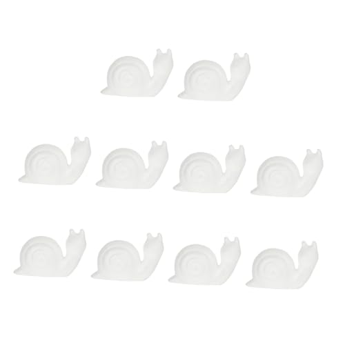 BESTonZON 10 Stück DIY Schaumstoff Modell Unvollendete Schneckenfiguren zum Malen für Kreative Bastelideen und Dekoration Sicher und Langlebig von BESTonZON