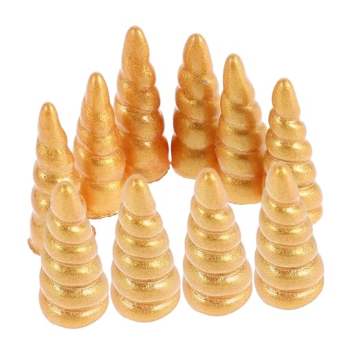 BESTonZON 10 Stück Einhorn-zubehör Funkeln Kopfschmuck Sammlung Haarschmuck-sortiment Ostern Kopfbedeckung Haarband Design Horn Dekorationen Stirnband Bausatz Bausätze Ornamentik Harz Golden BESTonZON 10 Stück Einhorn-zubehör Funkeln Kopfschmuck Sammlung Haarschmuck-sortiment Ostern Kopfbedeckung Haarband Design Horn Dekorationen Stirnband Bausatz Bausätze Ornamentik Harz Golden von BESTonZON