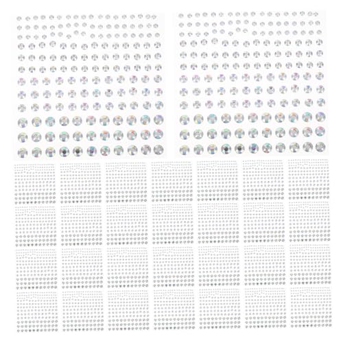BESTonZON 10 Stück Glänzende Aufkleber Zum Aufkleben Von Edelsteinen Glitzer Bling Aufkleber Edelstein Selbstklebend Bling Juwelen Edelstein Für Heimwerker von BESTonZON