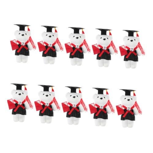 BESTonZON 10 Stück Graduierte Doktorbär Puppe Bärenstrauß Abschluss-blumenstrauß-zubehör Blumenstrauß Tragen Abschluss Plüschbär Abschluss-blumenstrauß- Vlies BESTonZON 10 Stück Graduierte Doktorbär Puppe Bärenstrauß Abschluss-blumenstrauß-zubehör Blumenstrauß Tragen Abschluss Plüschbär Abschluss-blumenstrauß- Vlies von BESTonZON