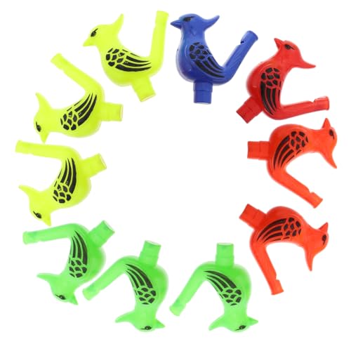 BESTonZON 10 Stück Kinder-Vogel-, Musikinstrument, Spielzeug, Lustige Pfeife Für Kleinkinder, Vogel-Sound-Maker, Pädagogisches Musikspielzeug Für Babys, Oralmuskeltraining BESTonZON 10 Stück Kinder-Vogel-, Musikinstrument, Spielzeug, Lustige Pfeife Für Kleinkinder, Vogel-Sound-Maker, Pädagogisches Musikspielzeug Für Babys, Oralmuskeltraining von BESTonZON