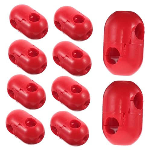 BESTonZON 10 Stück Kletternetz Seilschnalle Kletterkuppel Zubehör Wandkletterauto Für Baumhaus Zubehör Spielgeräte Für Draußen Klettergriffe Spielset Zubehör Rot Kunststoff BESTonZON 10 Stück Kletternetz Seilschnalle Kletterkuppel Zubehör Wandkletterauto Für Baumhaus Zubehör Spielgeräte Für Draußen Klettergriffe Spielset Zubehör Rot Kunststoff von BESTonZON
