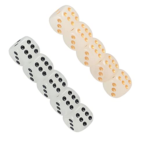 BESTonZON 10 Stück Leuchtende Würfel Würfelspiel Würfel für die Party Stapelspielzeug würfel würfel blöcke stapeln Board Games brettspiele Boardgames Partyzubehör Partywürfel Acryl BESTonZON 10 Stück Leuchtende Würfel Würfelspiel Würfel für die Party Stapelspielzeug würfel würfel blöcke stapeln Board Games brettspiele Boardgames Partyzubehör Partywürfel Acryl von BESTonZON