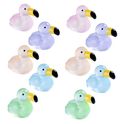 BESTonZON 10stücke Miniature Flamingo Figuren Leuchtende Resin Tiere Für Garten Landschaftsdekoration Kreative Mikro-landschaftsaccessoires Lebensechte Deko Für Aquarium Und Puppenhaus BESTonZON 10stücke Miniature Flamingo Figuren Leuchtende Resin Tiere Für Garten Landschaftsdekoration Kreative Mikro-landschaftsaccessoires Lebensechte Deko Für Aquarium Und Puppenhaus von BESTonZON