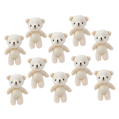 BESTonZON 10pcs Tier Spielzeug Puppe Mini Ausgestopften Bären Spielzeug Weiche Plüsch Bären Für Wohnkultur von BESTonZON
