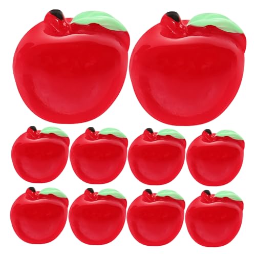 BESTonZON 10 Stück Miniatur Früchte Modell Teiliges Künstliche Obst Requisiten für Puppenhaus Deko Simulierte Früchte für Fotografie und Tischdekoration für Mini Küchen und Esszimmer von BESTonZON