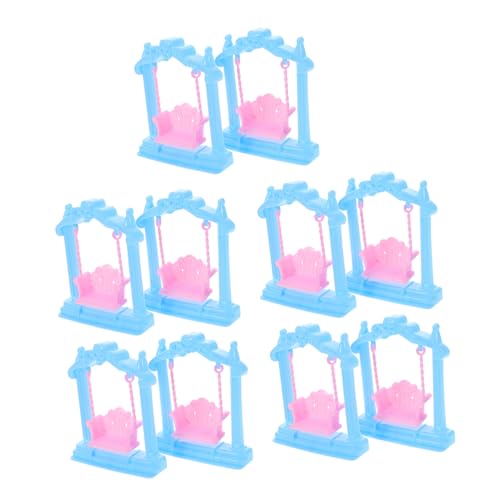 BESTonZON 10 Stück Miniatur Puppenhaus Schaukelsatz Teilig Mädchen für Puppenhaus Attraktives Design für Endlosen Spielspaß Perfektes für Kleine Prinzessinnen BESTonZON 10 Stück Miniatur Puppenhaus Schaukelsatz Teilig Mädchen für Puppenhaus Attraktives Design für Endlosen Spielspaß Perfektes für Kleine Prinzessinnen von BESTonZON