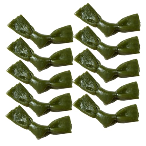 BESTonZON 10 Stück Modell Mit Seetangknoten Künstlich Vorgeben Essen Klein Food-Modell- Miniatur -lebensmittelmodelle Grill Requisiten Food-Requisiten- Green PVC von BESTonZON