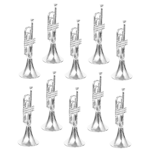 BESTonZON Puppe Trompete Modell Kunststoff Lebensechte Mini Trompete Schmuck Einzigartige Vintage Decor BESTonZON Puppe Trompete Modell Kunststoff Lebensechte Mini Trompete Schmuck Einzigartige Vintage Decor von BESTonZON
