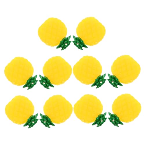 BESTonZON 10 Stück Mini-Ananas-Spielzeug Zum Spielen Für Kinder Künstliches Realistisches Obstmodell Heimdekoration Für Das Wohnzimmer BESTonZON 10 Stück Mini-Ananas-Spielzeug Zum Spielen Für Kinder Künstliches Realistisches Obstmodell Heimdekoration Für Das Wohnzimmer von BESTonZON