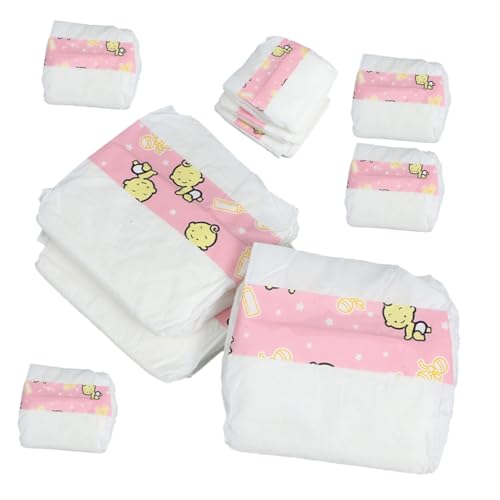 BESTonZON 10 Stück Puppenwindelspielzeug Babypuppe Windeln unser Puppenzubehör wiedergeborenes Zubehör gefälschte Babysachen -Reborn-Zubehör wiedergeborenes Zeug Plastik BESTonZON 10 Stück Puppenwindelspielzeug Babypuppe Windeln unser Puppenzubehör wiedergeborenes Zubehör gefälschte Babysachen -Reborn-Zubehör wiedergeborenes Zeug Plastik von BESTonZON