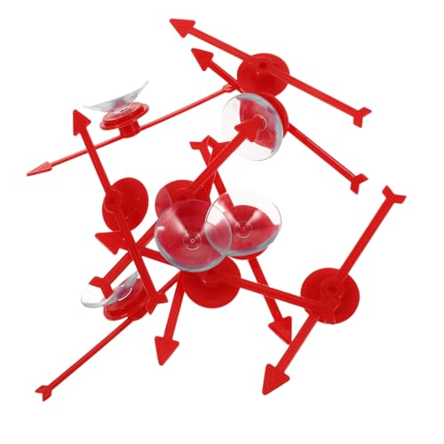 BESTonZON 10 Stück Roulette-Spiel Pfeilspinner Aus Kunststoff Brettspiele Pfeilspinner Spielzeiger Spielpfeile Aus Kunststoff Desktop-pfeilspielzeug Brettspiel Pfeile Rot Plastik von BESTonZON
