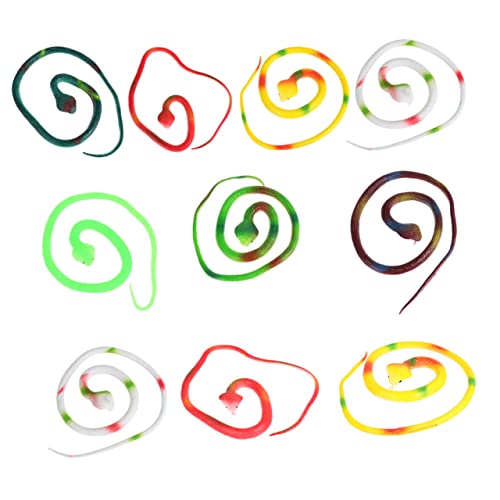 BESTonZON 10 Stück Simulationsspielzeugschlange verdrehen Schlangenspielzeug klein Hey Trick Toys of Terror funnytoys Grusel Dekoration Simulationsschlange Geisterhaus-Schlangenstütze Gummi BESTonZON 10 Stück Simulationsspielzeugschlange verdrehen Schlangenspielzeug klein Hey Trick Toys of Terror funnytoys Grusel Dekoration Simulationsschlange Geisterhaus-Schlangenstütze Gummi von BESTonZON